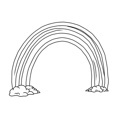 ai coloring page rainbow